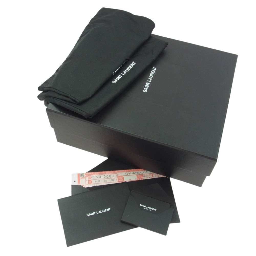 SAINT LAURENT サンローラン 592017 スエード チェルシー サイドゴアブーツ ライトブラウン系 42【中古】