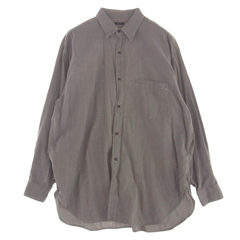 COMOLI ヨリ杢ワークシャツ 24SS サイズ2 COMOLI ヨリ杢ワークシャツ 2