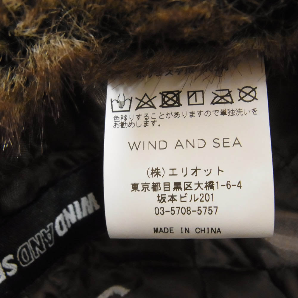 WIND AND SEA ウィンダンシー WDS-AC-118 REFLECT FLIGHT CAP フライトキャップ ブラック系【中古】