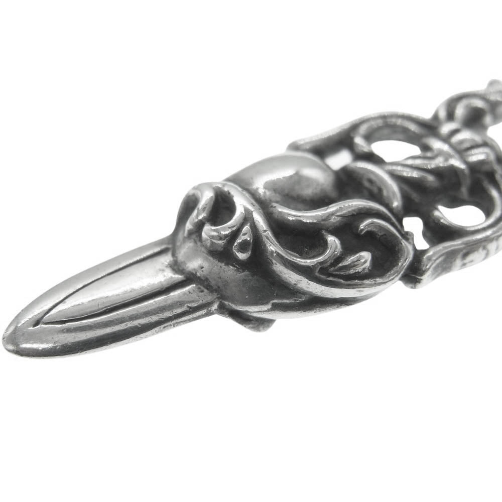 CHROME HEARTS クロムハーツ(原本無) DAGGER HEART ダガーハート ペンダント トップ シルバー系【中古】