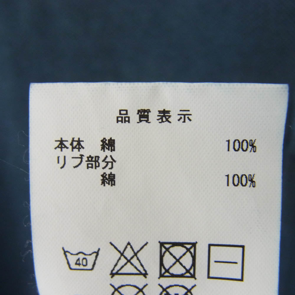 DESCENDANT ディセンダント 18SS 181ATDS-CSM17 CACHALOT PIQUE SS 鹿の子 生地 半袖 Tシャツ 1 ブルー系 S【中古】