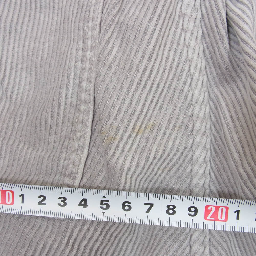DESCENDANT ディセンダント 19SS 191TQDS-PTM02 TETTY CORDUROY SHORTS ウォッシュ加工 コーデュロイ ショート パンツ 2 グレー系 M【中古】