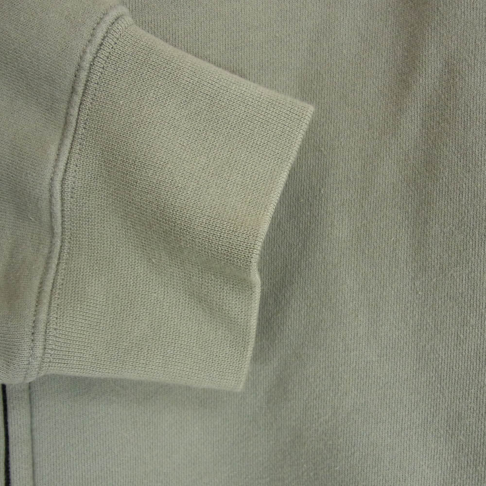 FEAR OF GOD フィアオブゴッド FOG ESSENTIALS エッセンシャルズ ラバー ロゴ ジップアップ スウェット パーカー オリーブ グリーン系 L【中古】