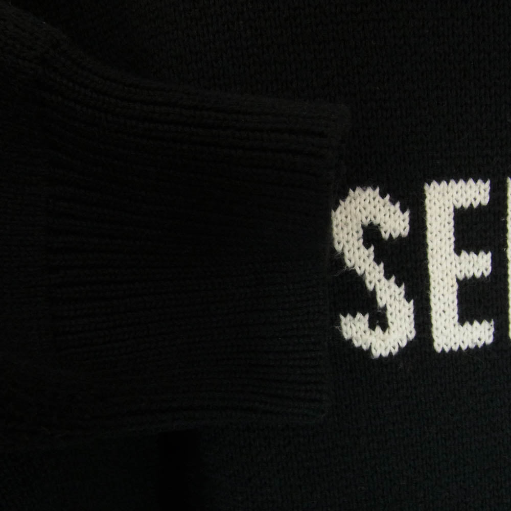 FEAR OF GOD フィアオブゴッド FOG ESSENTIALS エッセンシャルズ ロゴ ニット パーカー ブラック系 M【中古】