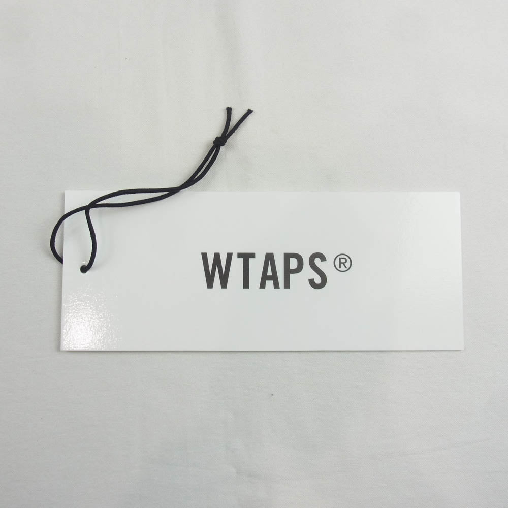 WTAPS ダブルタップス 241ATDT-CSM20 OBJ 05 LS COTTON. FORTLESS ロゴ プリント ロングスリーブ 長袖 Tシャツ ブラック系 02【中古】