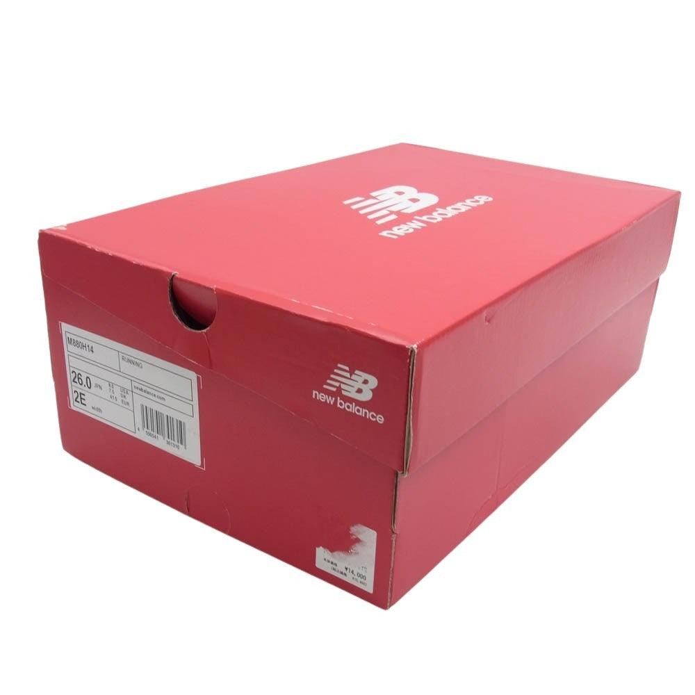 NEW BALANCE ニューバランス M880H14 Fresh Foam X 880 v14 H14 ローカット スニーカー ブラック系 26cm【新古品】【未使用】【中古】