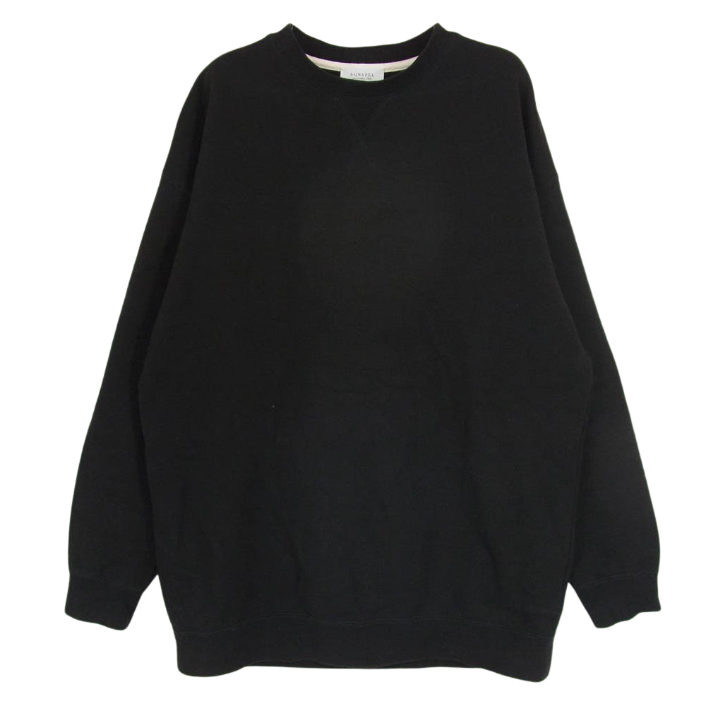 超美品 ブラック クルーネック ブラック クルーネック トレーナー Ron