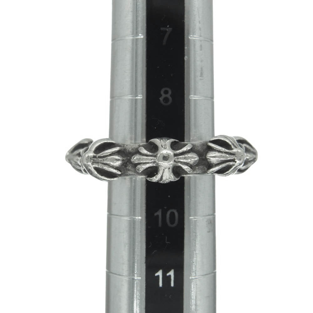 CHROME HEARTS クロムハーツ(原本無) CROSS BAND RING クロスバンド リング シルバー系 9号【中古】
