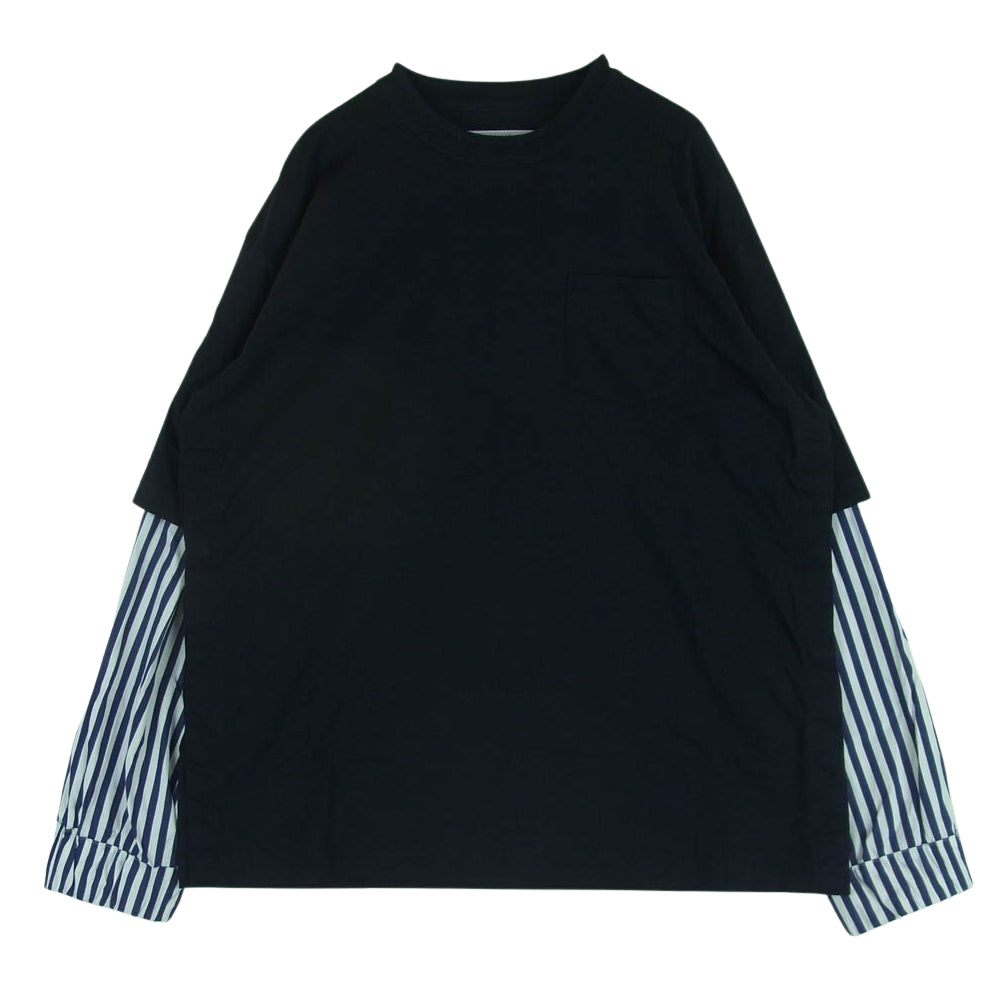 Sacai サカイ 24AW 24-03468M Cotton Poplin Cotton Jersey T-