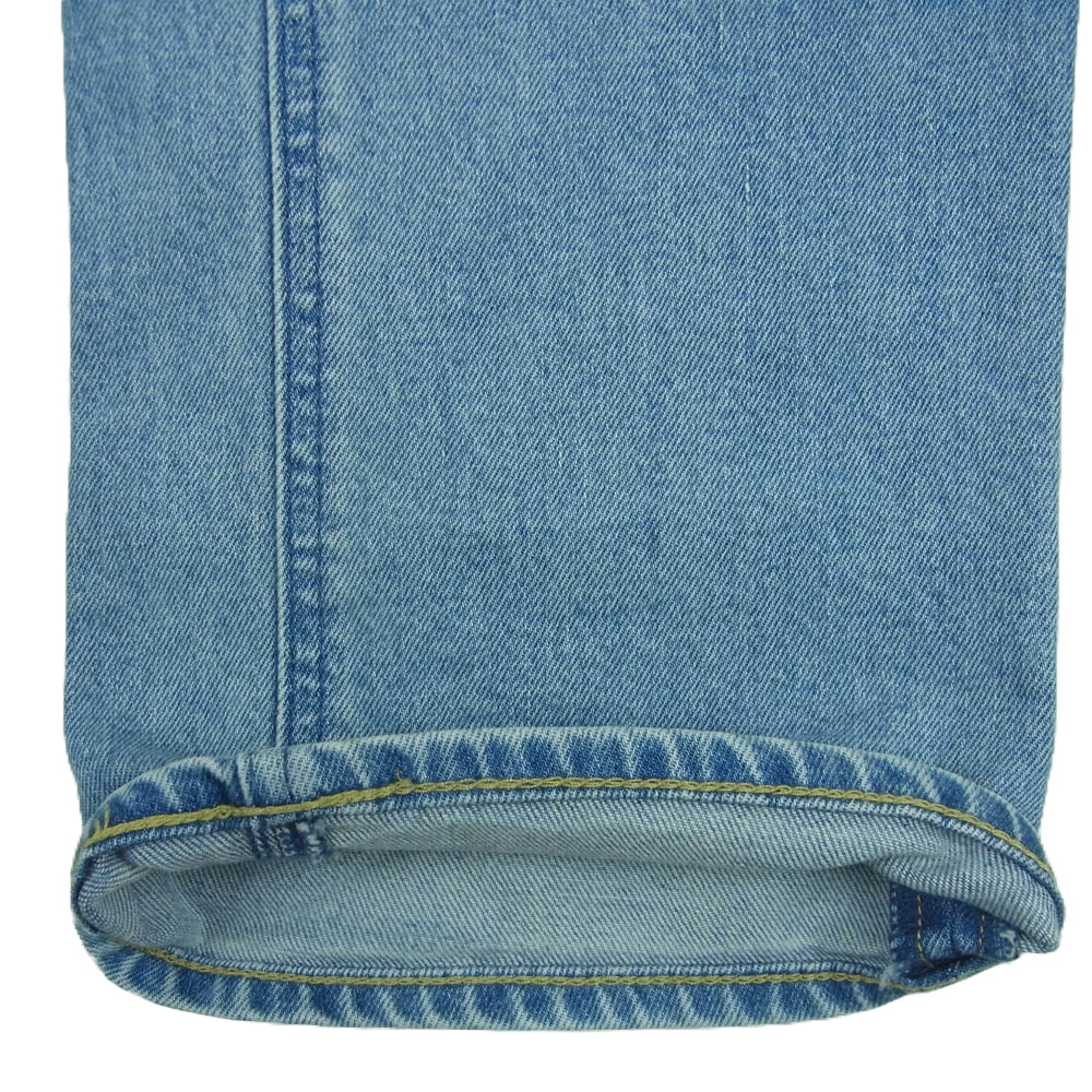 YANUK ヤヌーク 57134212 LOUISE ジッパーフライ ストレート ストレッチ デニム パンツ インディゴブルー系 VSL 23【中古】