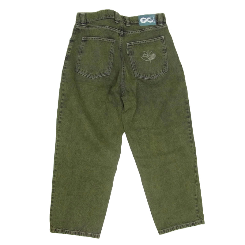 マゼンタ スケートボード OG DENIM PANTS STITCH GREEN デニム