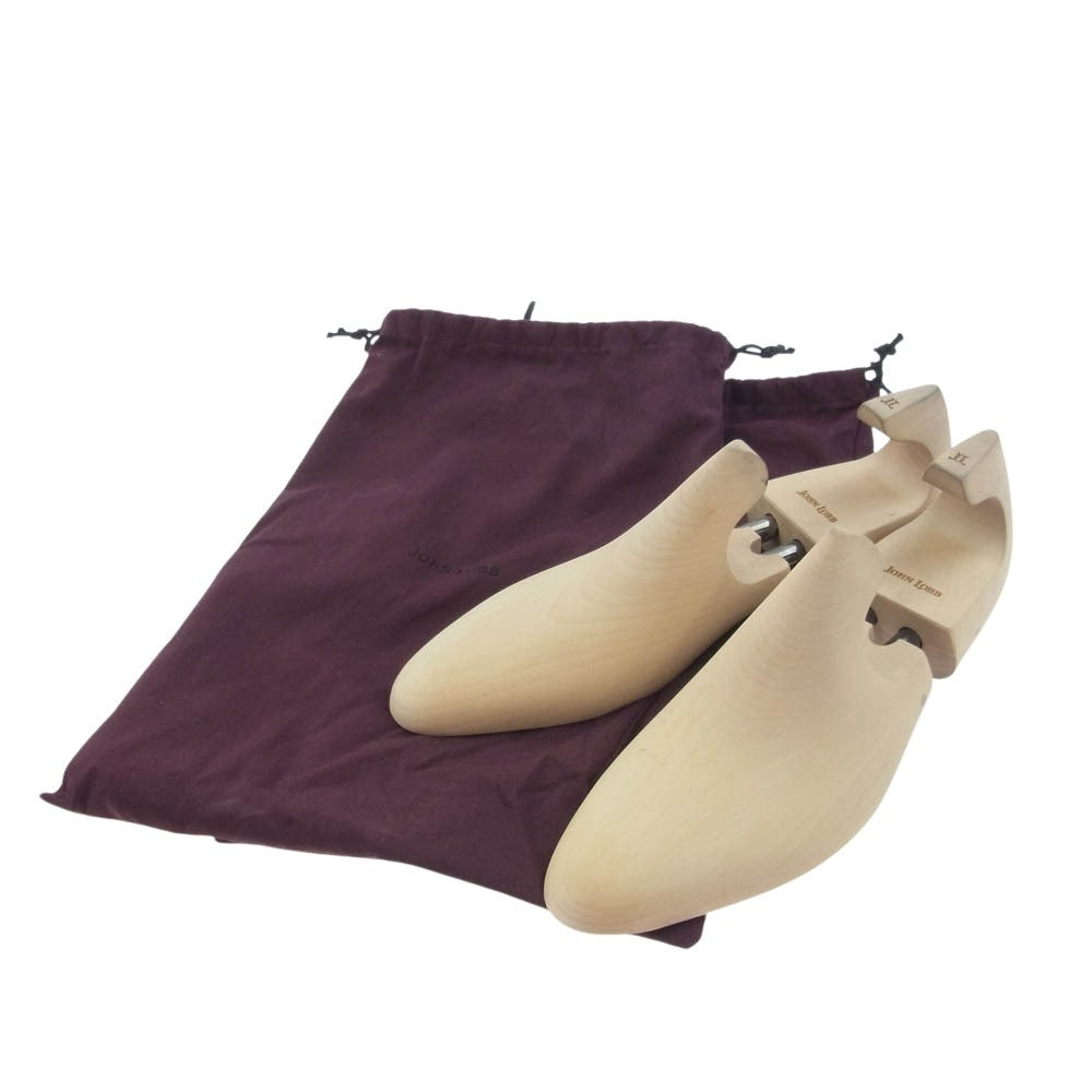 John Lobb ジョンロブ TUDOR チューダー レザー プレーントゥ サイドゴア ブーツ ブラック系 9 1/2E【中古】