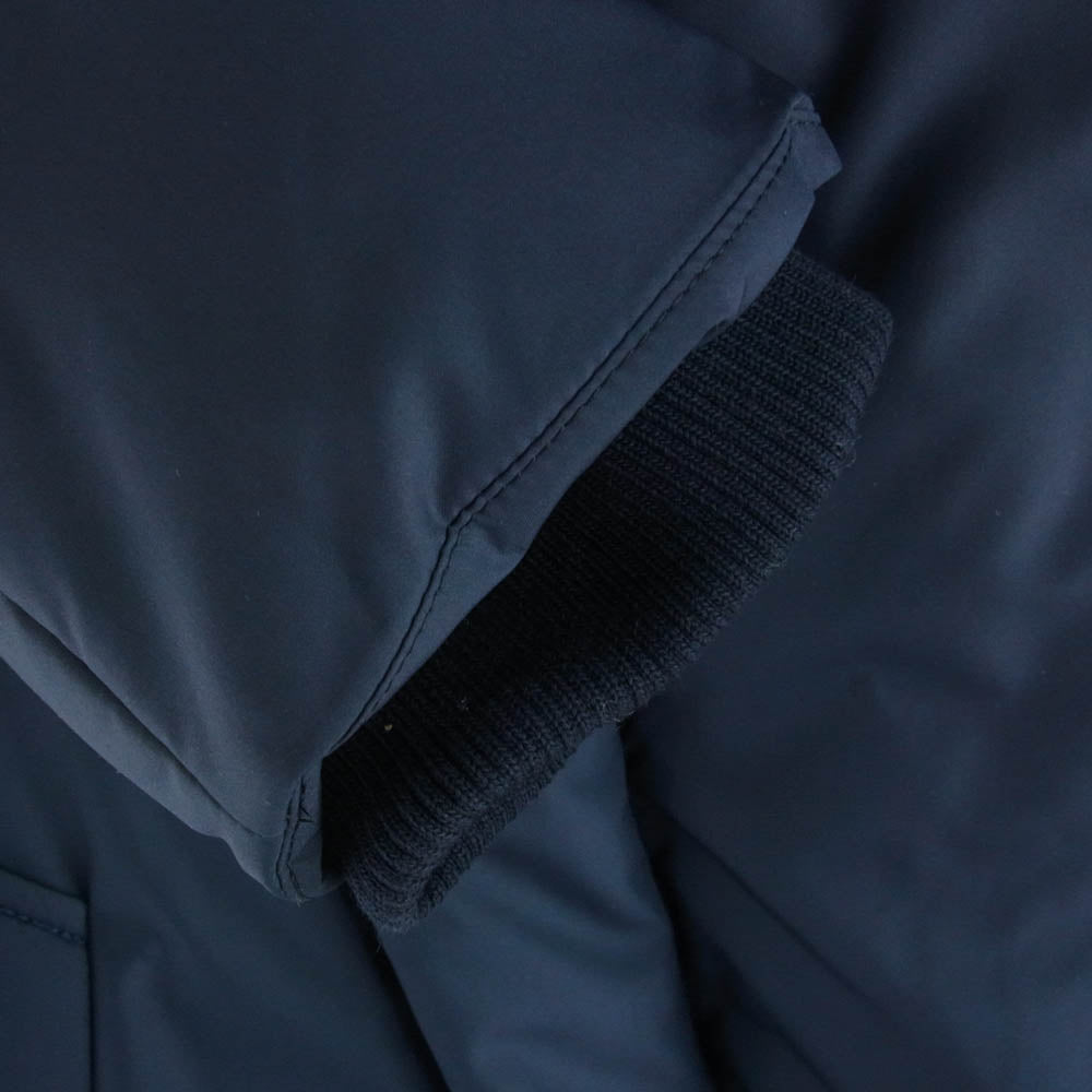 1piu1uguale3 ウノピュウノウグァーレトレ MRC105 POE147 NEXT WRAP HOODED ネクスト ラップ フーデッド 中綿 コート ジャケット ネイビー系 IV【中古】