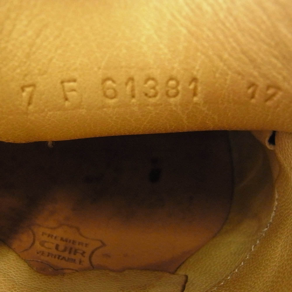 Paraboot パラブーツ 61381 CHAMBORD シャンボード Uチップ レザー シューズ ブラック系 US7【中古】