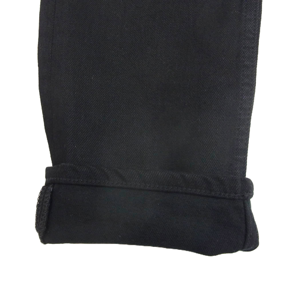 MINEDENIM マインデニム S.SLIM スリムフィット デニム パンツ ボタンフライ ブラック系 7【中古】