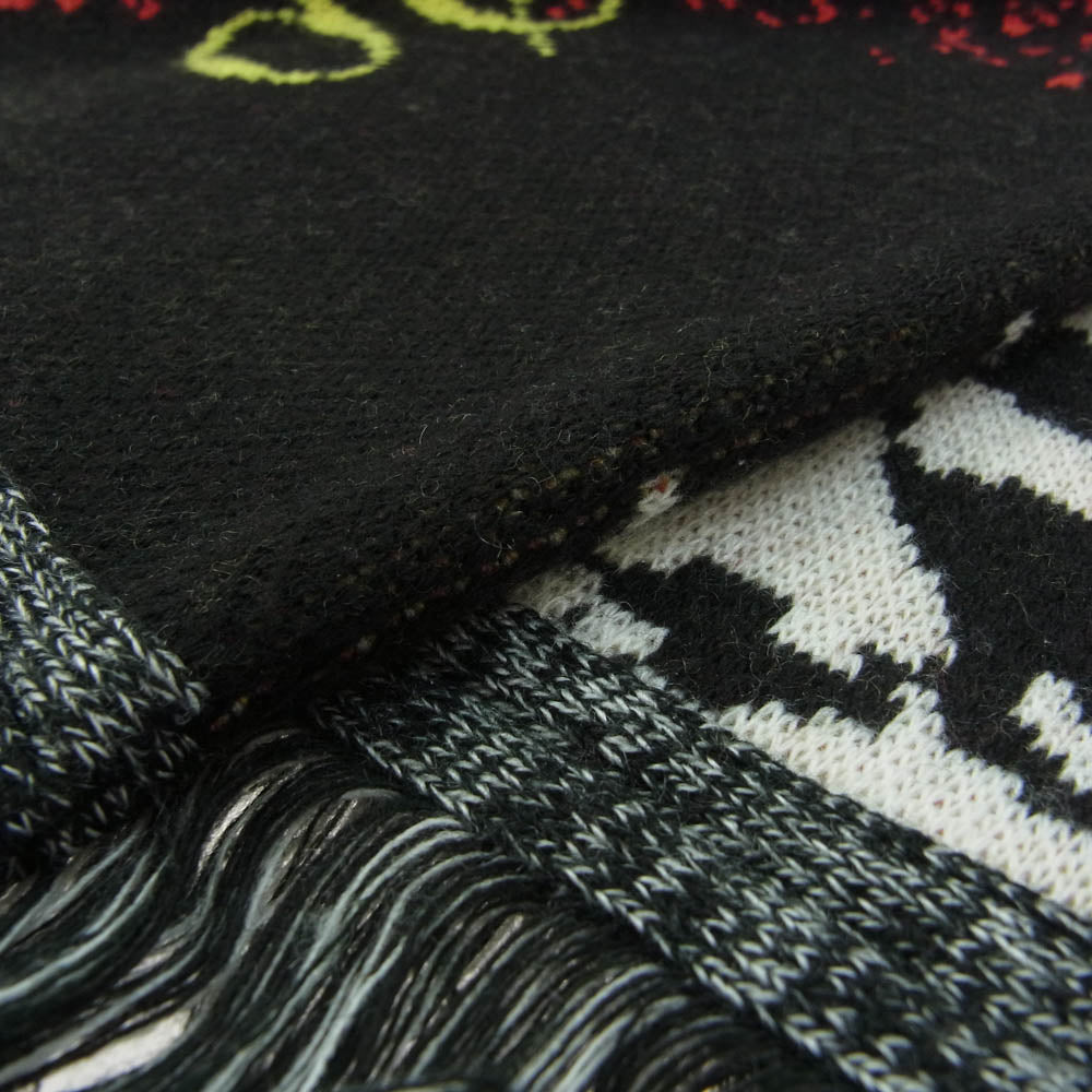 バル 24AW JACQUARD KNIT SOCCER SCARF MULTI ジャカード ニット サッカーマフラー フーリガン マフラー スカーフ【美品】【中古】