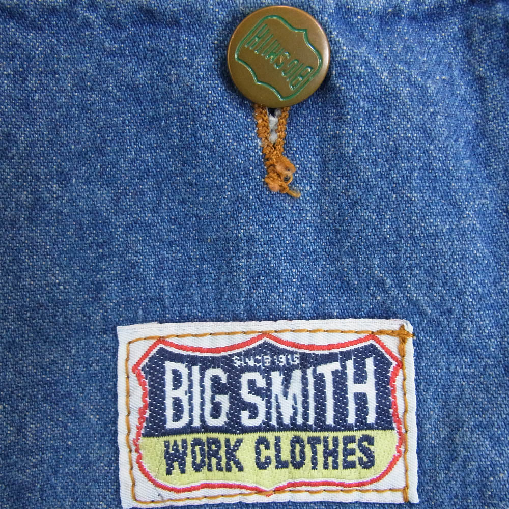 ヴィンテージ 90s BIG SMITH ビッグスミス デニム ワーク ジャケット インディゴブルー系 サイズ表記無【中古】
