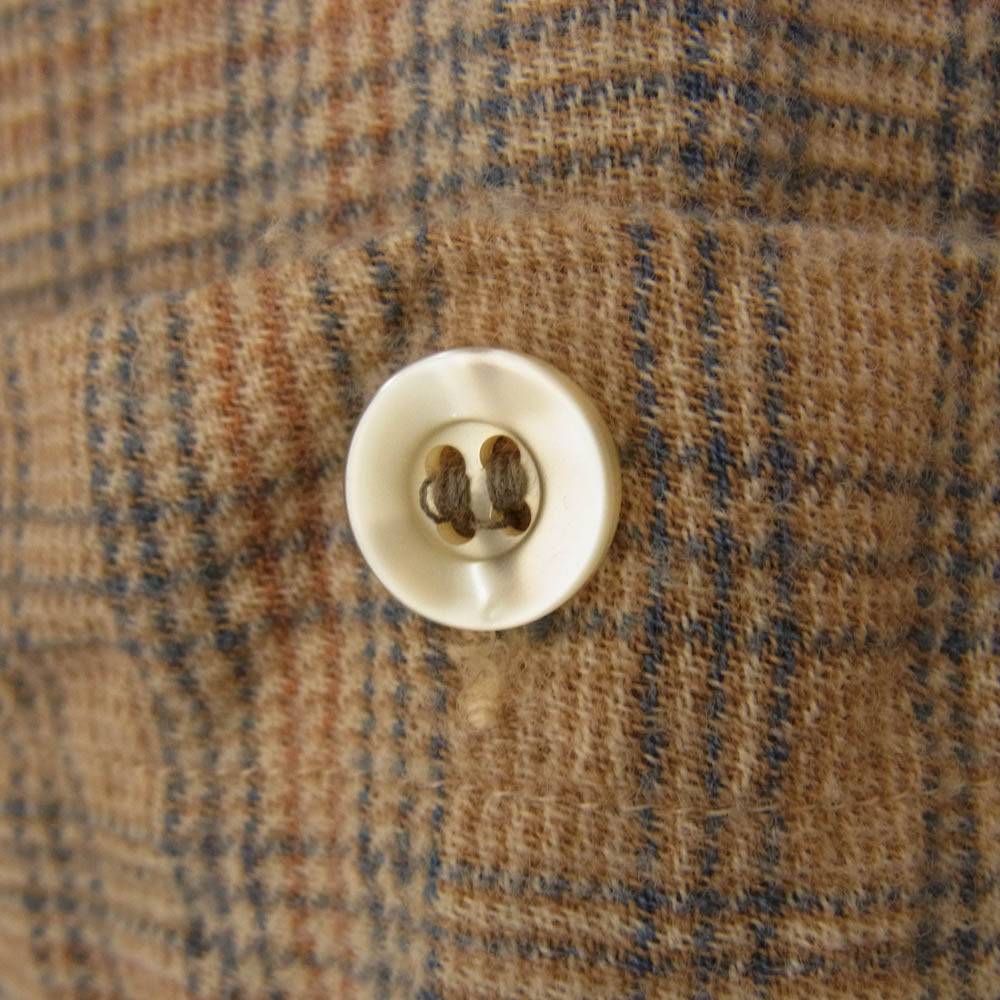 PENDLETON ペンドルトン 70's ウール チェック シャツ 長袖 ブラウン系 M【中古】