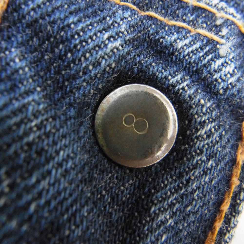 Levi's リーバイス 60s 70s BIG E ビッグ E 裏ボタン刻印8 オレンジタブ カットオフ デニム ショーツ ショート パンツ インディゴブルー系 サイズ表記無【中古】