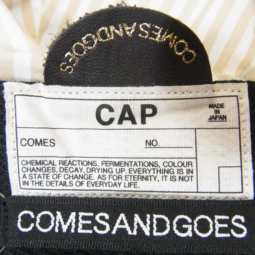 カムズアンドゴーズ × COOPERSTOWN クーパーズタウン ベースボール キャップ 帽子 ブラック系【中古】