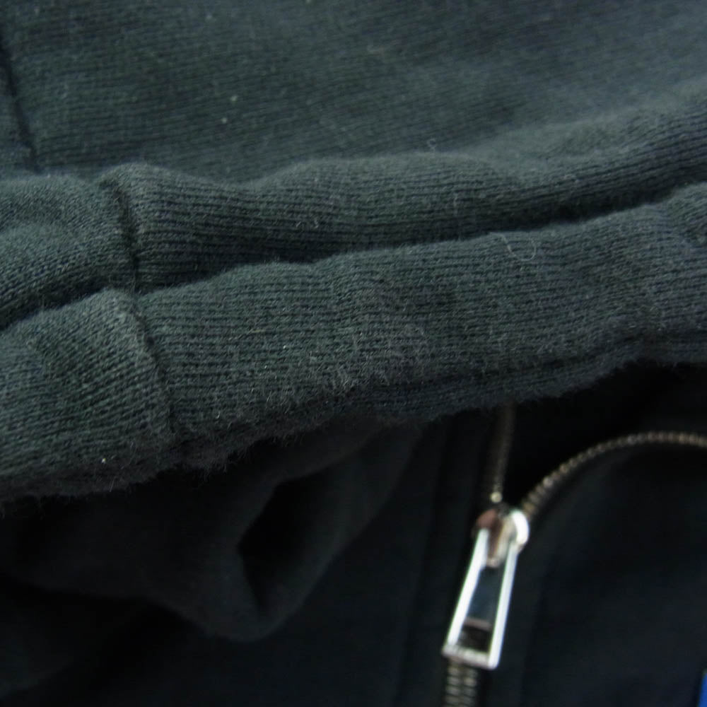 RAF SIMONS ラフシモンズ 15AW 152-182 robot hand hoodie バックプリント RSパッチ付き ジップアップ スウェット パーカー ブラック系 M【中古】