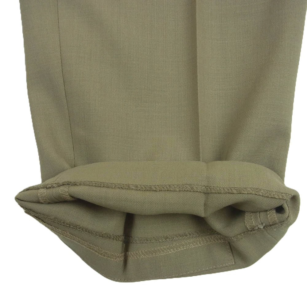 WACKO MARIA ワコマリア 23SS 23SS-WMP-TR07 DORMEUIL PLEATED TROUSER トラウザー スラックス パンツ ベージュ系 M【極上美品】【中古】