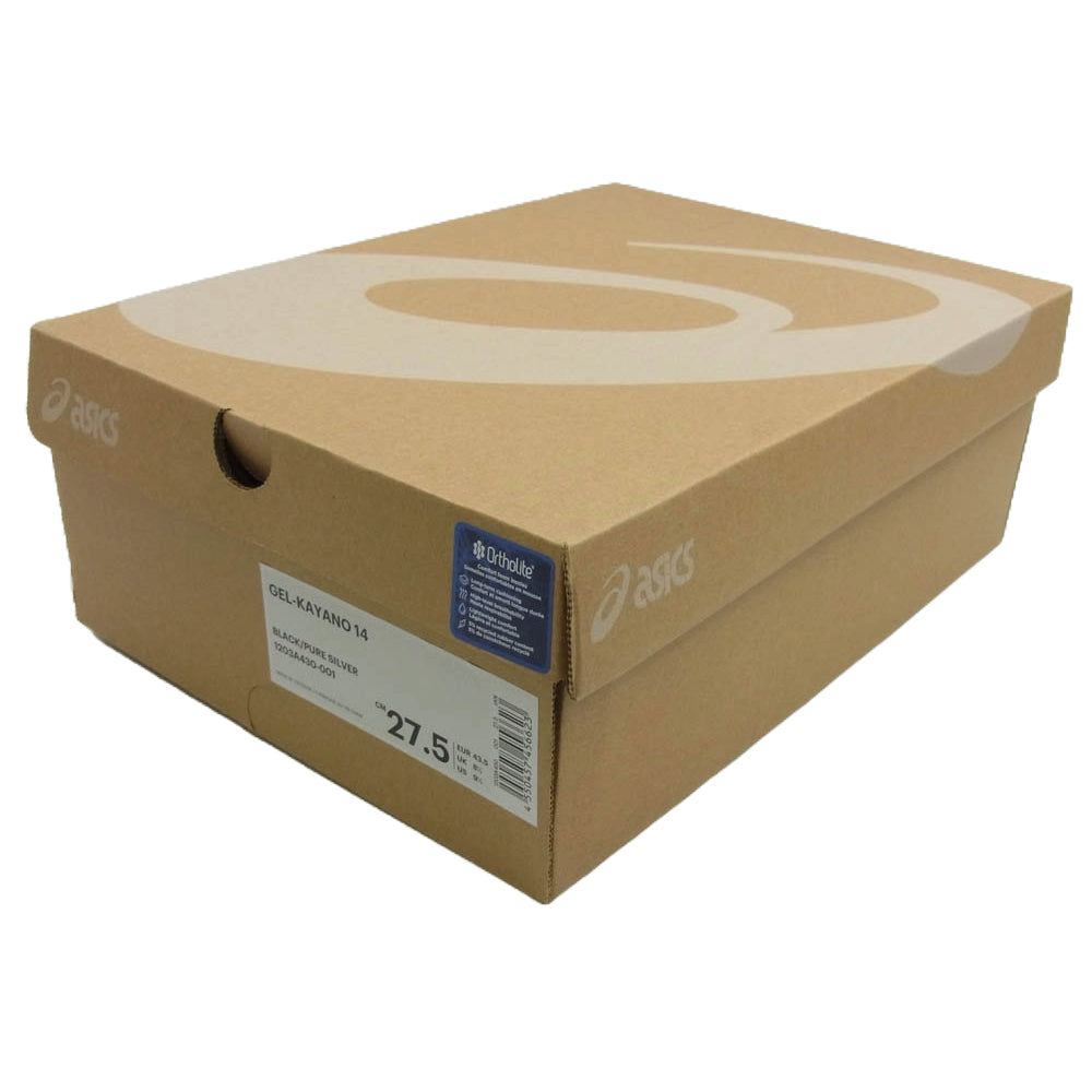 asics アシックス 1203A430-001 Undermycar アンダーマイカー atmos アトモス Gel-Kayano 14 ゲルカヤノ スニーカー シルバー系 グレー系 27.5cm【中古】