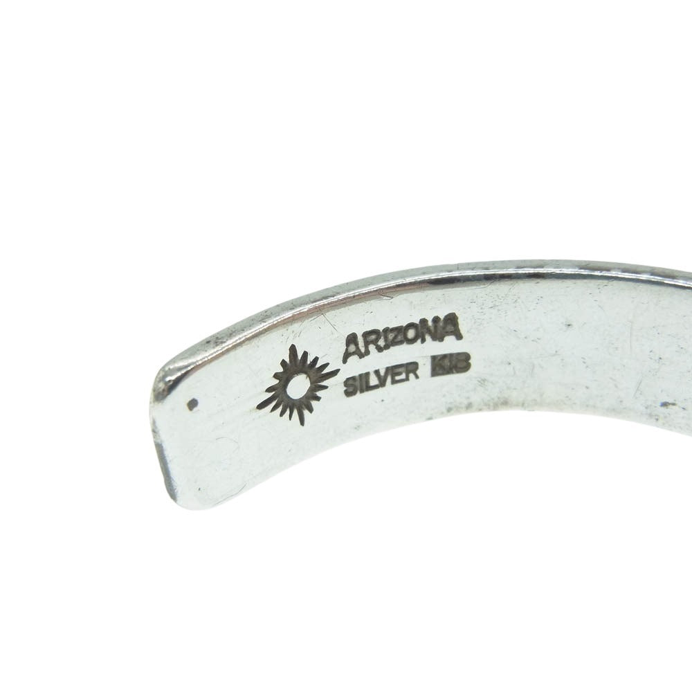 ARIZONA FREEDOM アリゾナフリーダム B-25b K18太陽神 唐草 10mm幅 バングル シルバー系【中古】