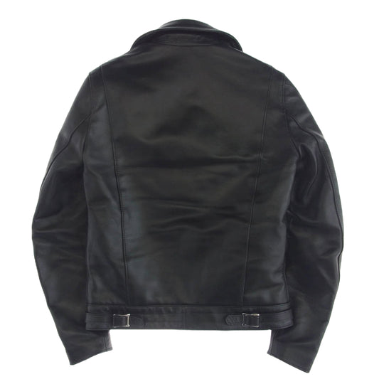 Lewis Leathers ルイスレザー 441T CYCLONE TIGHT FIT サイクロン タイトフィット レザー ダブルライダース ジャケット ブラック系 38【中古】