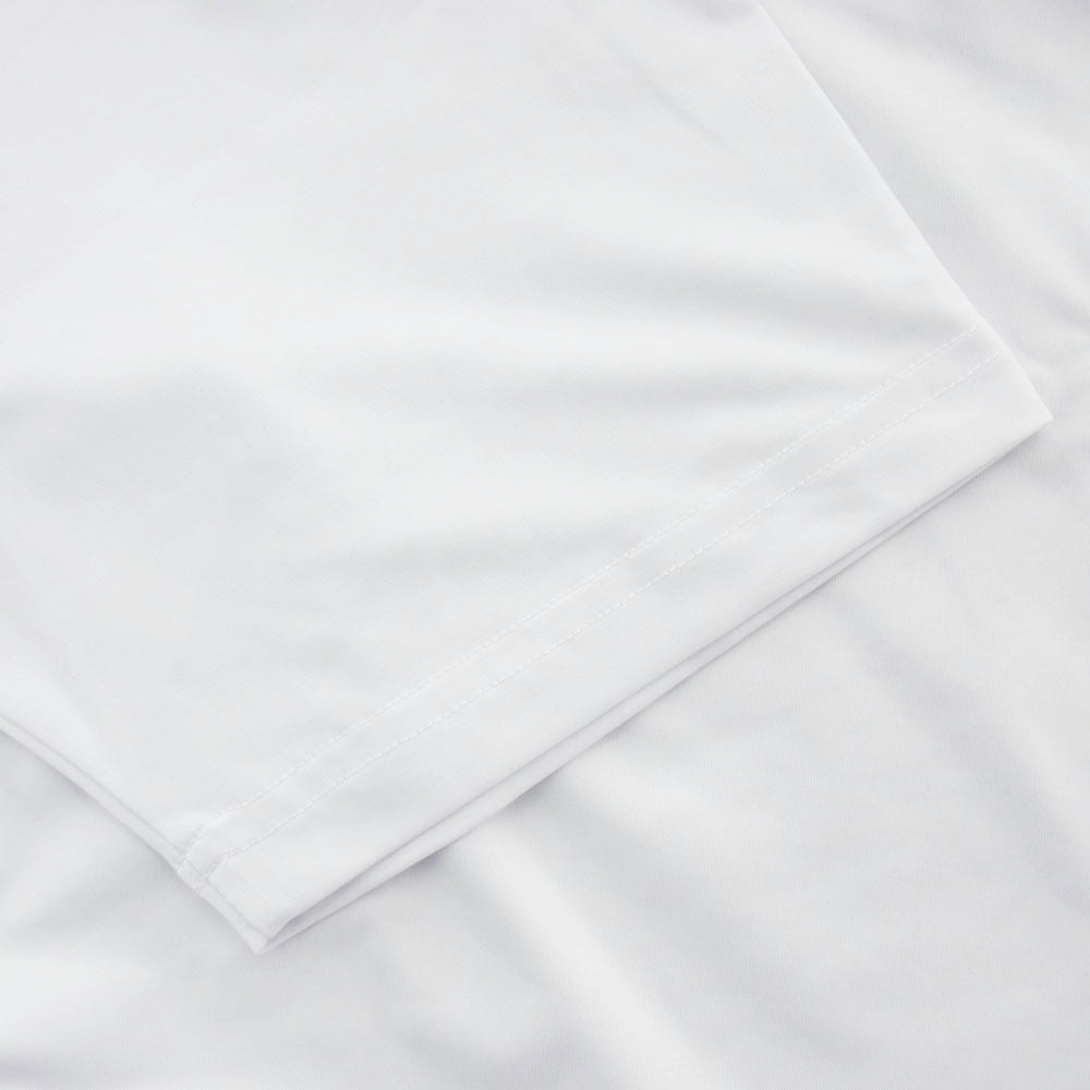 マルボンゴルフ ロゴ 刺繍 ストレッチ モックネック 半袖 Tシャツ ホワイト ホワイト系 XL【中古】