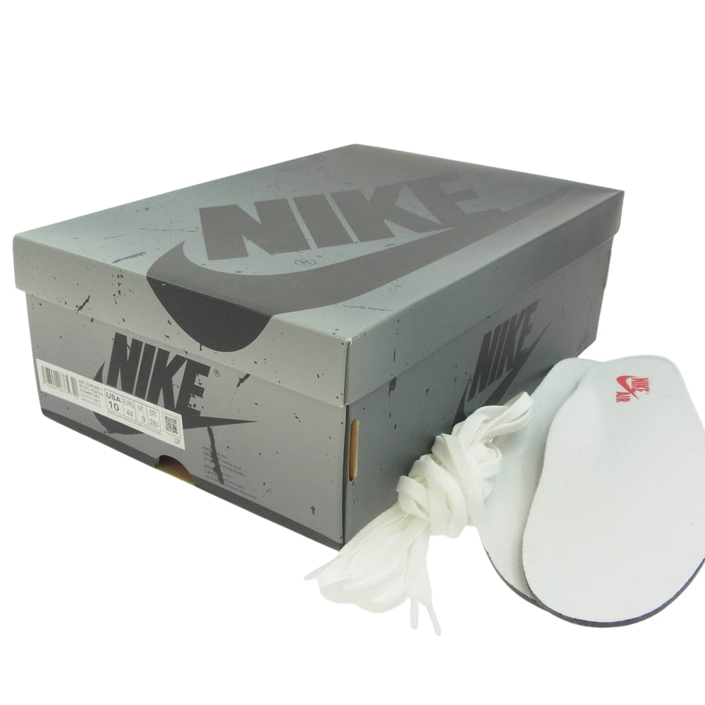 NIKE ナイキ DZ5485-051 AIR JORDAN 1 RETRO HIGH OG エアジョーダン 1 ハイスモーク グレー ハイカット スニーカー ホワイト系 グレー系 28cm【中古】