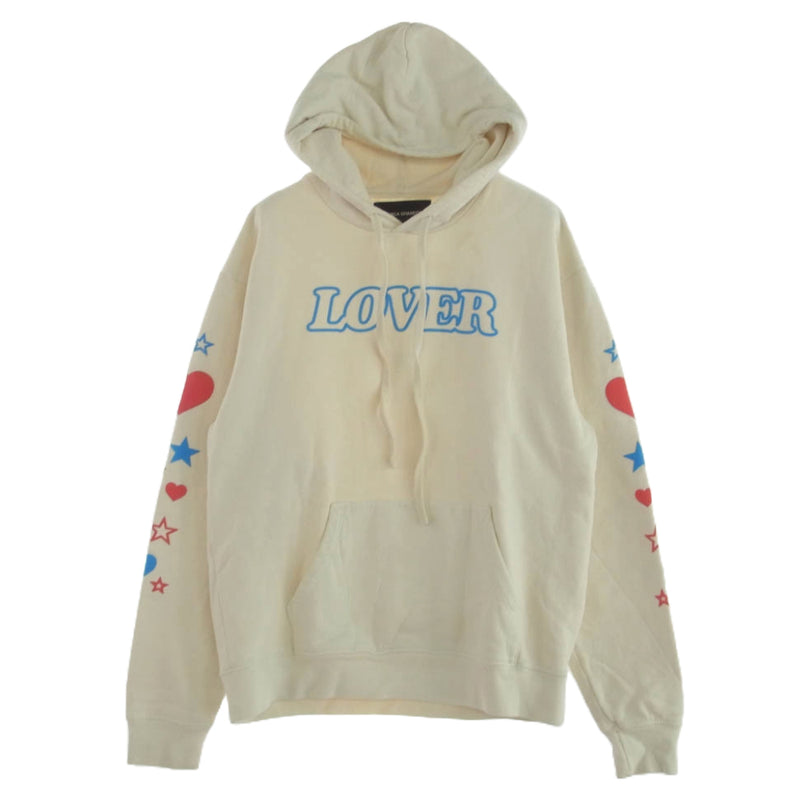 ビアンカシャンドン LOVER ロゴ プルオーバー パーカー ホワイト系 M 