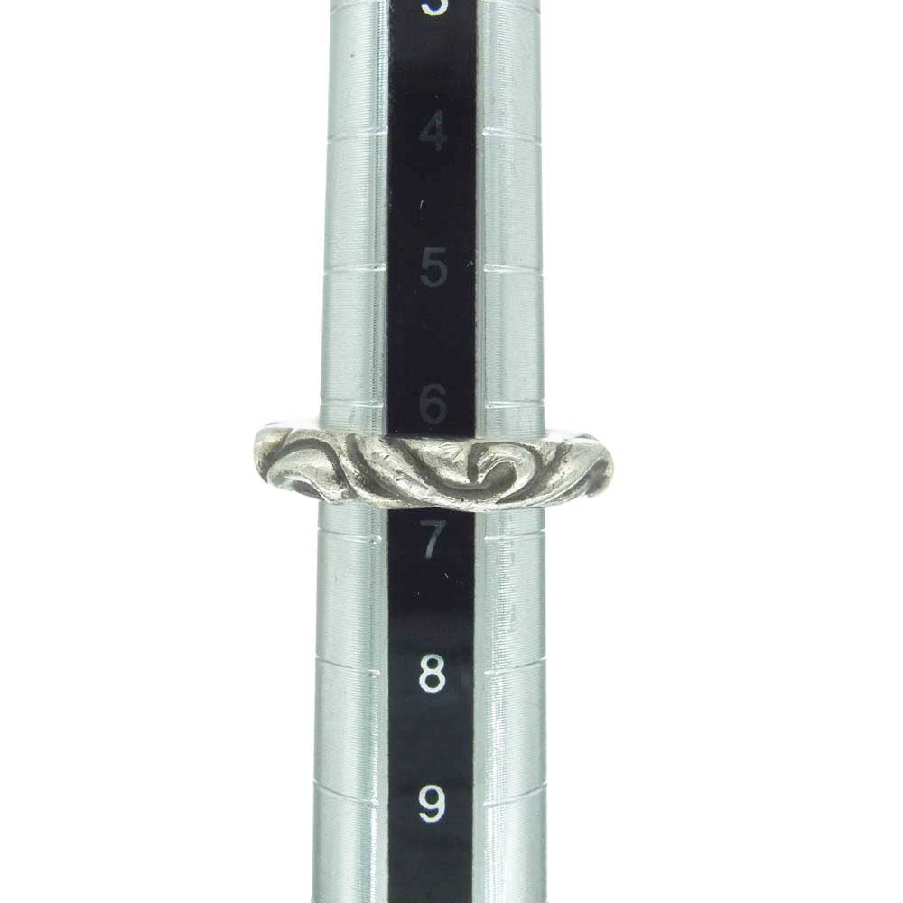 CHROME HEARTS クロムハーツ(原本無) SCRL BAND スクロール バンド リング シルバー系 6.5号【中古】