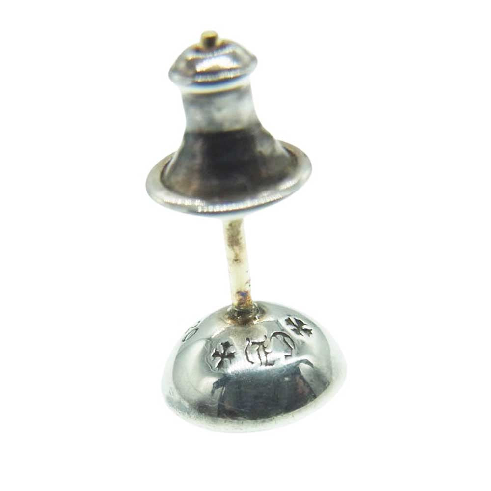 CHROME HEARTS クロムハーツ(原本無) 1Pダイヤ ネガティブ CHプラス ウィズ ダイアモンド ピアス シルバー系【中古】