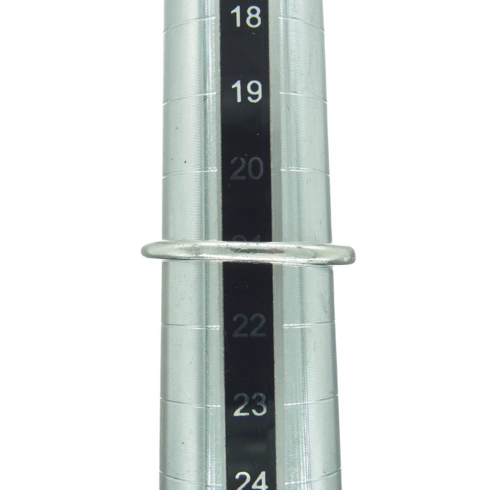 CHROME HEARTS クロムハーツ(原本無) BABY CLASSIC ベイビークラシック フローラルクロス リング シルバー系 21号【中古】