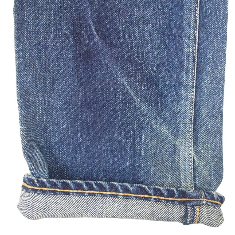 クロ graphite USED加工 ボタンフライ デニム パンツ タグ付き インディゴブルー系 38【中古】
