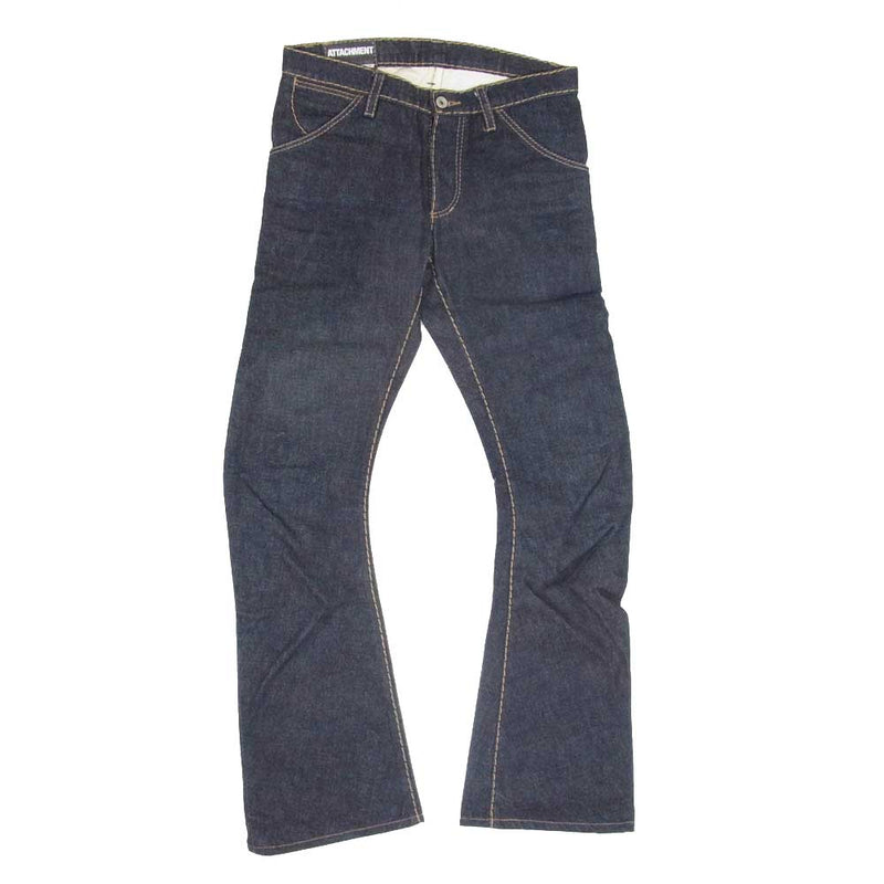 ATTACHMENT アタッチメント フレア デニム パンツ インディゴブルー系 