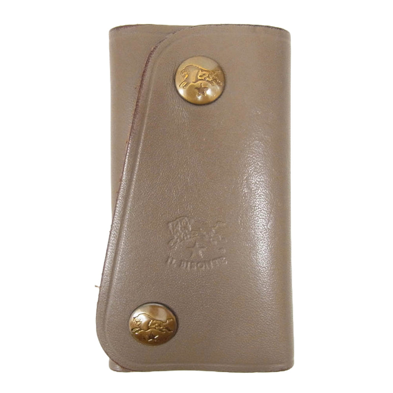 【新品未使用】イルビゾンテ キーケース ブラウン系 IL BISONTE イルビゾンテ 0-000-0/18 レザー 4連 キーケース