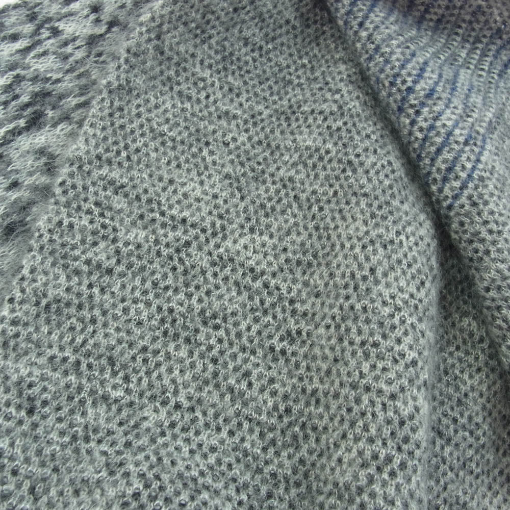 OFF-WHITE オフホワイト OWMA052F23KNI001 モヘヤ混 ウール マフラー アロー グレー系 O/S【中古】