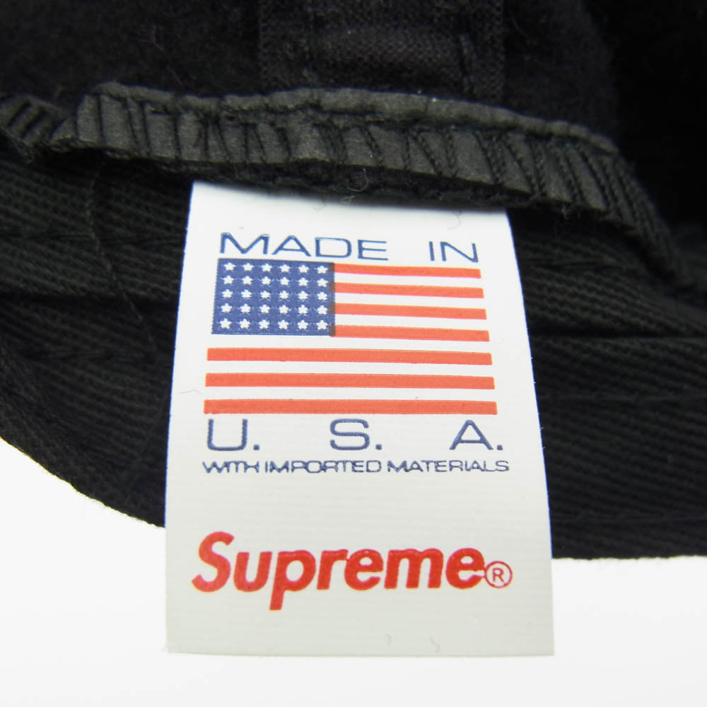 Supreme シュプリーム 21SS Loro Piana ロロピアーナ Terry S Logo 6-Panel テリーパイル Sロゴ キャップ 帽子 ブラック系【中古】