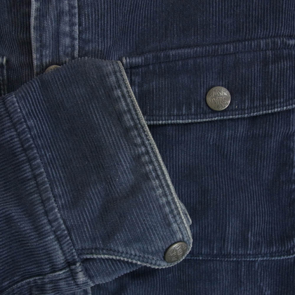 LOST CONTROL ロストコントロール LCW-S9-02 コーデュロイ ワーク シャツ ネイビー系 3【中古】