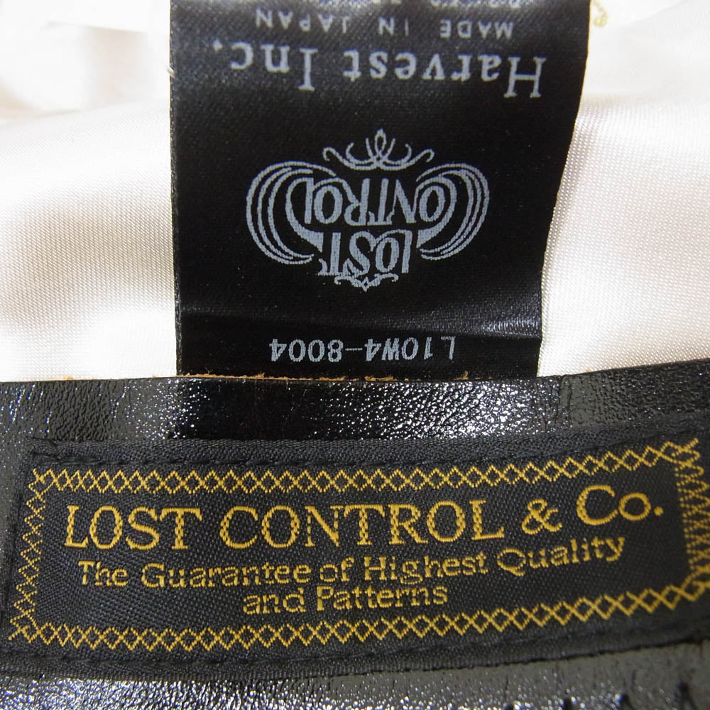 LOST CONTROL ロストコントロール L10W4-8004 Short Prim Leather Hat ゴート スエード ハット 帽子 ブラウン系【中古】