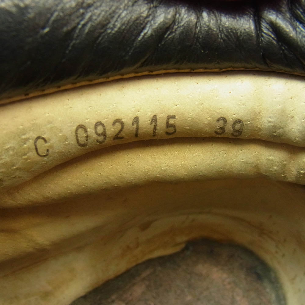 CEBO セボ コードバン 編み上げ レースアップ ブーツ ダークブラウン系 39【中古】