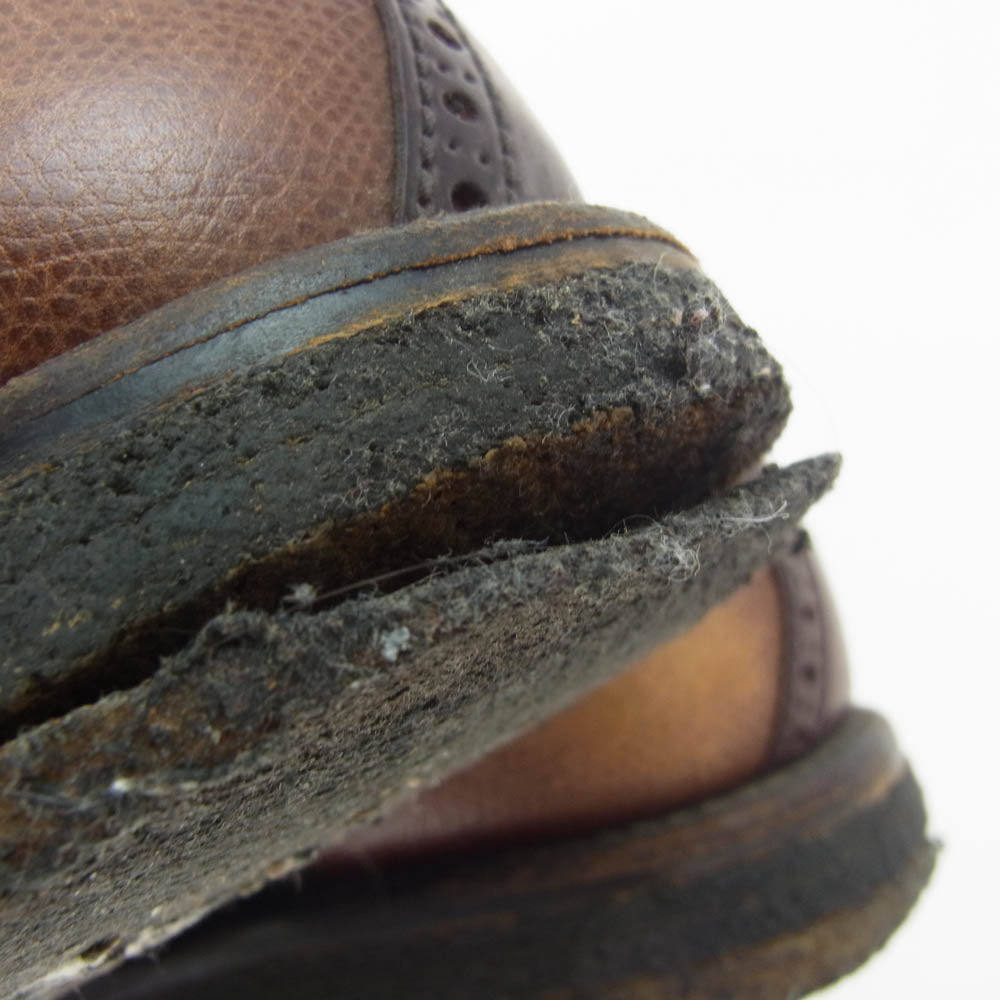 ALDEN オールデン 99423 コードバン コンビ 切替 サドル レザー シューズ ブラウン系 7.5【中古】