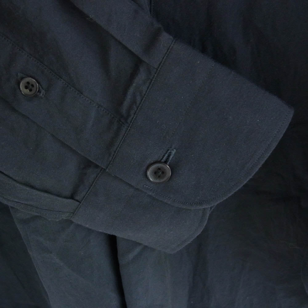 COMOLI コモリ 24AW A03-02001 コモリシャツ 長袖 コットン シャツ ネイビー 4 ネイビー系 4【中古】
