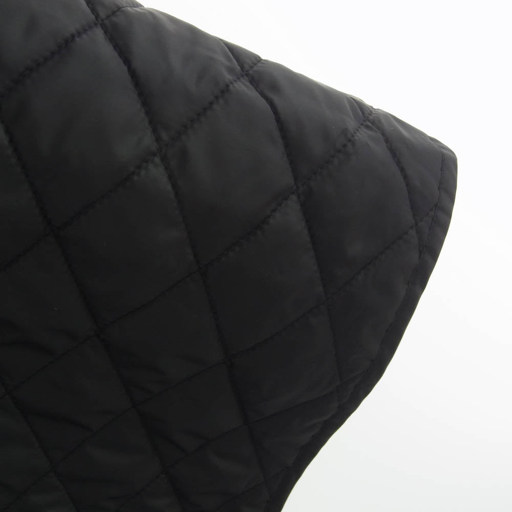 COMME des GARCONS HOMME DEUX コムデギャルソンオムドゥ 24AW DN-K801-051-1-1 高密度タフタ キルト キルティング ナイロン ポンチョ ブラック系【中古】