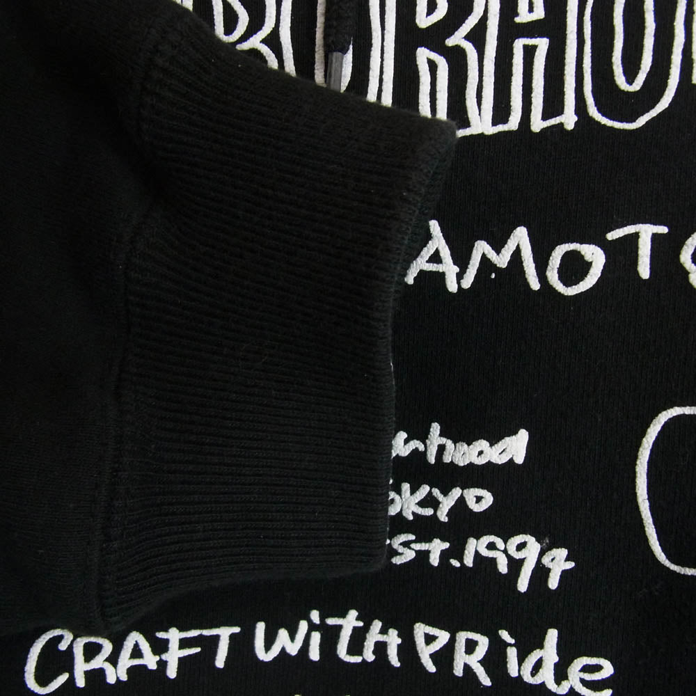 Yohji Yamamoto ヨウジヤマモト × NEIGHBORHOOD ネイバーフッド HS-T83-288 232YAYYN-CSM01S プリント スウェット プルオーバー パーカー ブラック系 L【中古】