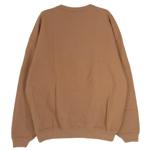 AURALEE オーラリー A8AP01GU SUPER SOFT HEAVY SWEAT P/O クルー スウェット ブラウン系 4【中古】