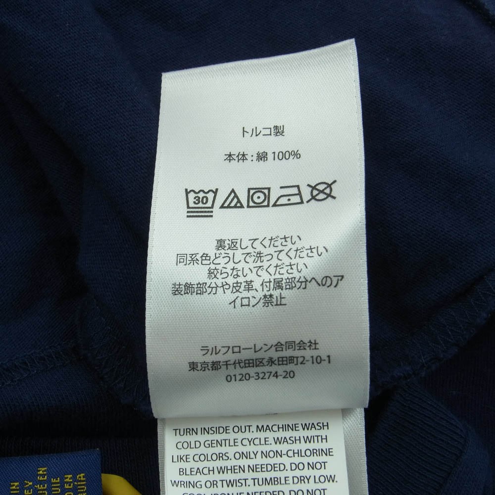 POLO RALPH LAUREN ポロ・ラルフローレン ポロベア Tシャツ 半袖 カットソー ネイビー系 L【中古】