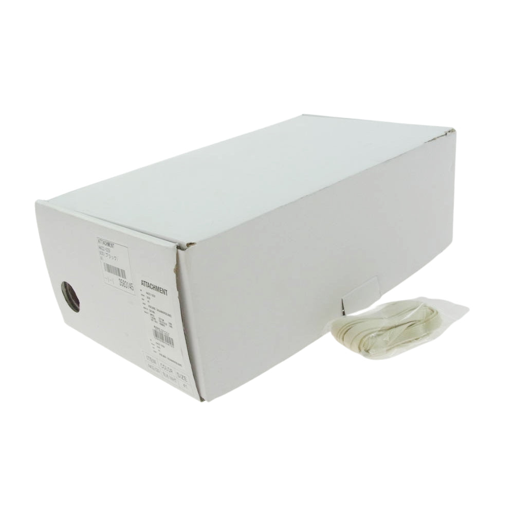 ATTACHMENT アタッチメント AA22-029 CO TWILL LOW CUT TRAINERS コットン ツイル ローカット トレーナー スニーカー ブラック系 ホワイト系 41【極上美品】【中古】